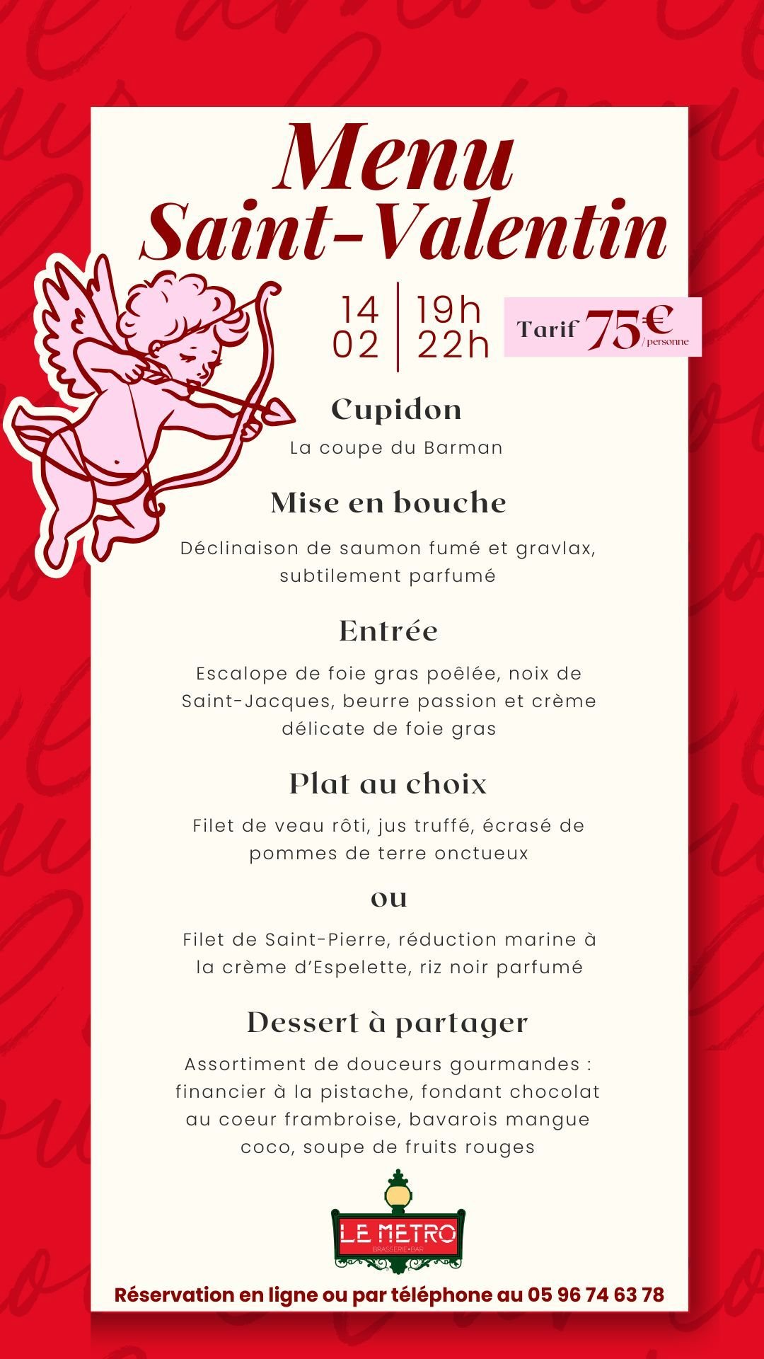 Menu fêtes des mères 2026